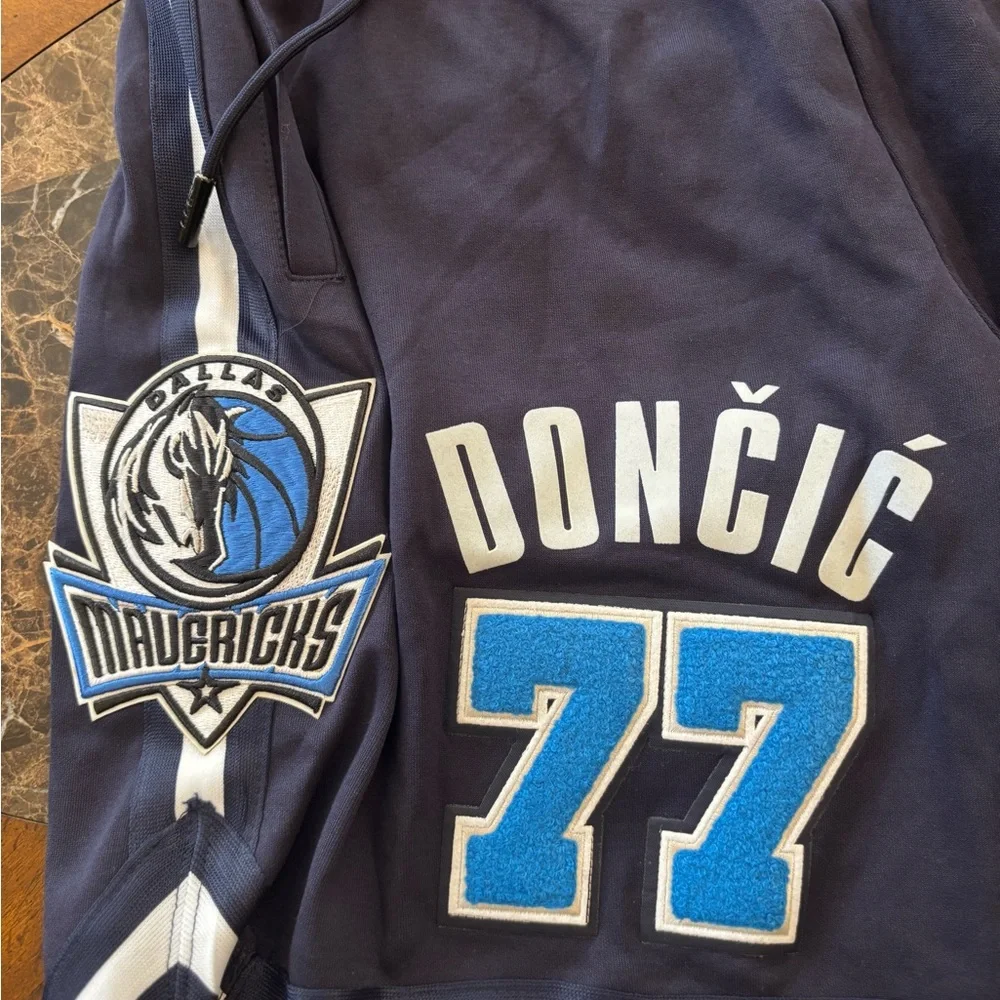 NBA Dallas Mavericks Luka Dončić Navy Blue Pro Standard Shorts Size Medium - Picture 2 of 6